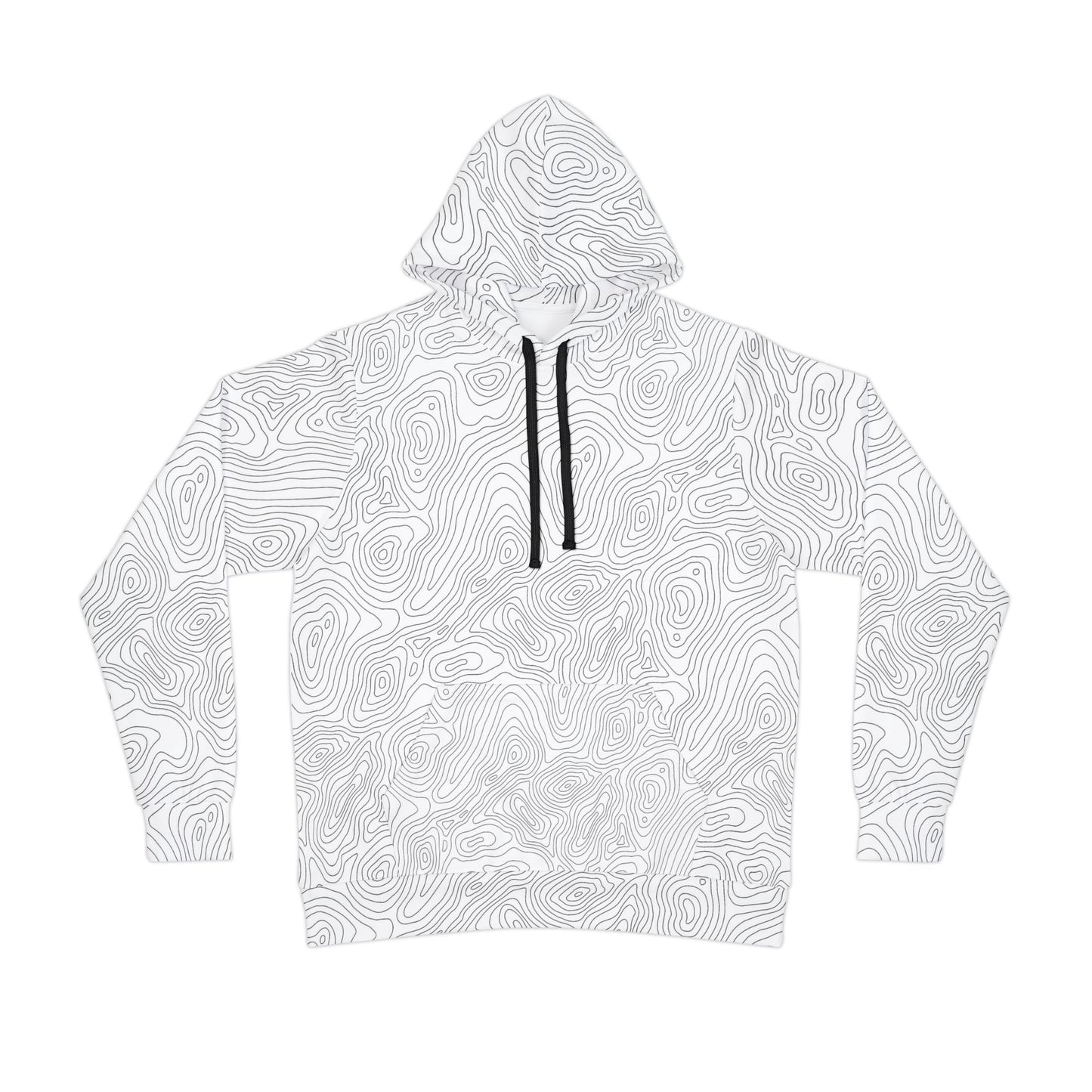 Topographic Map Athletic Hoodie