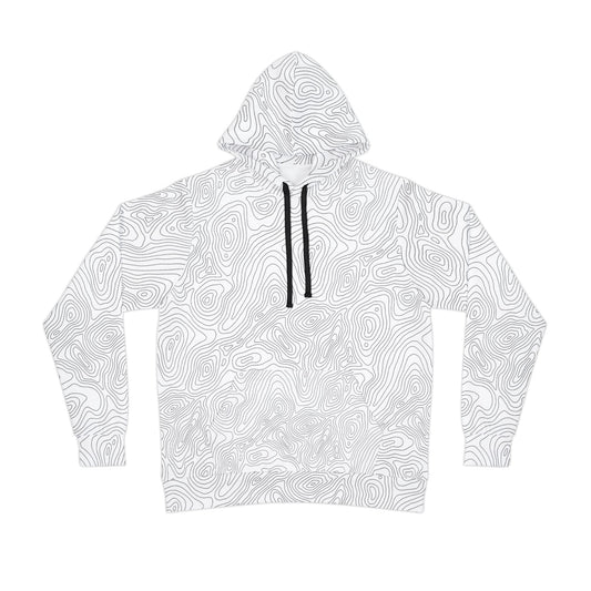 Topographic Map Athletic Hoodie