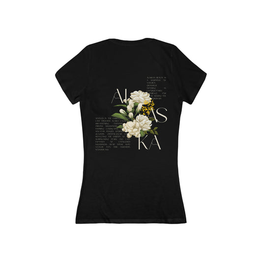 Alaskan Flower V-Neck T-Shirt