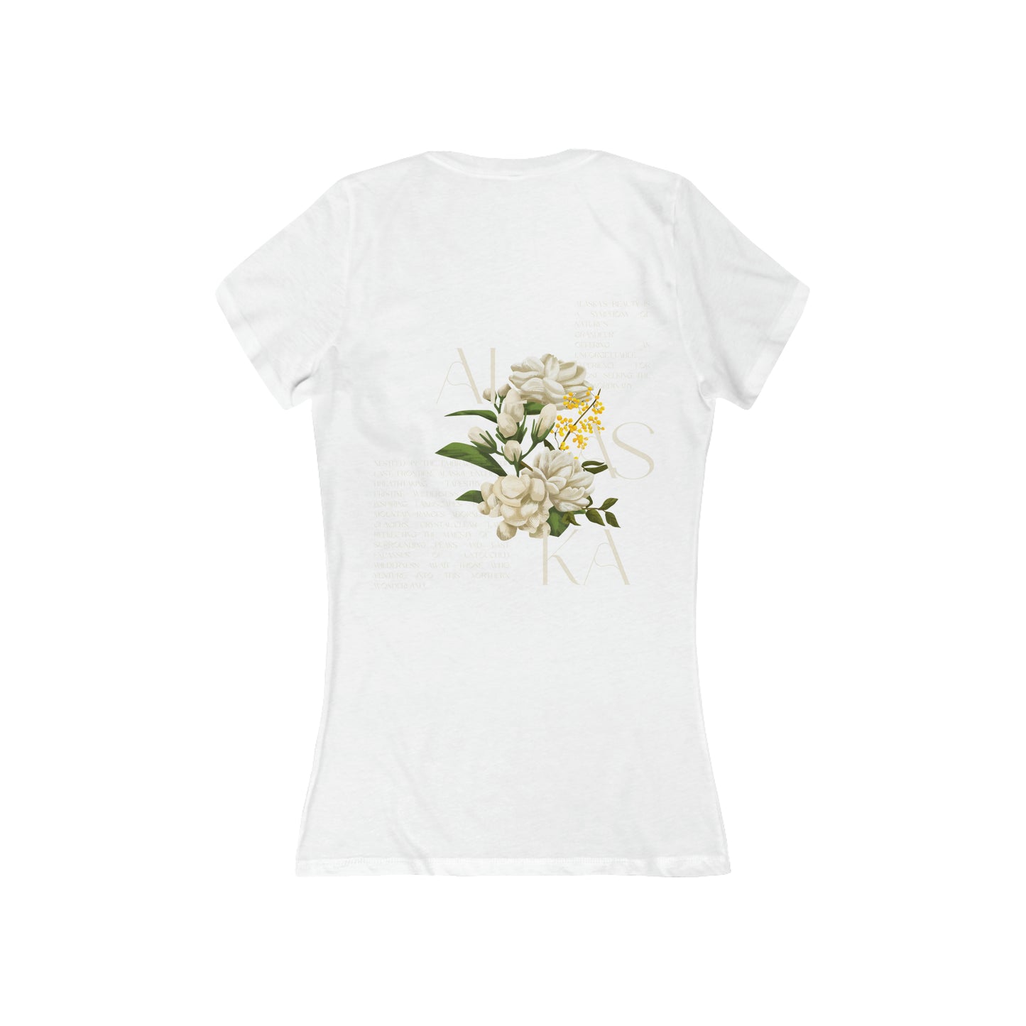Alaskan Flower V-Neck T-Shirt