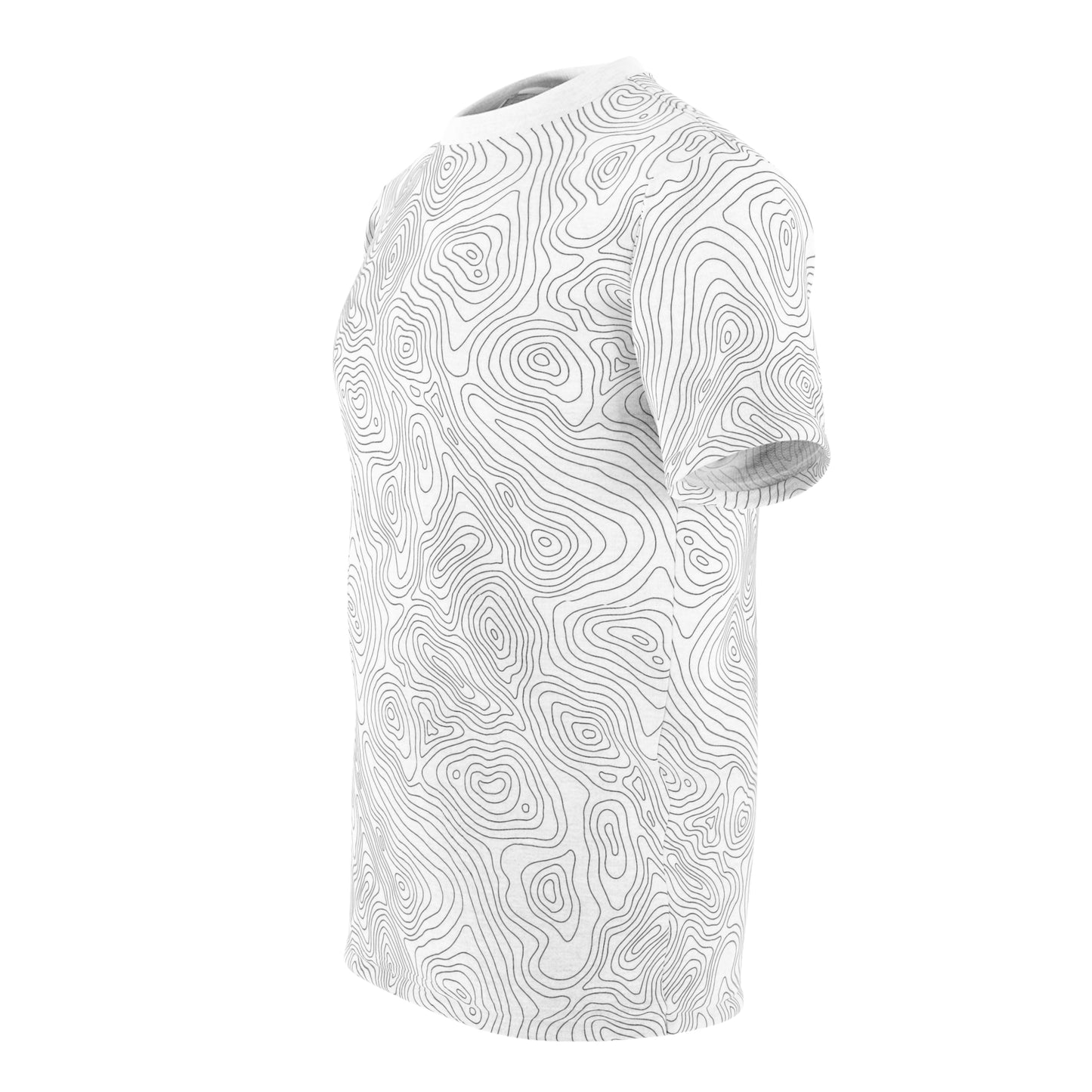 Topographic Map T-Shirt (White)
