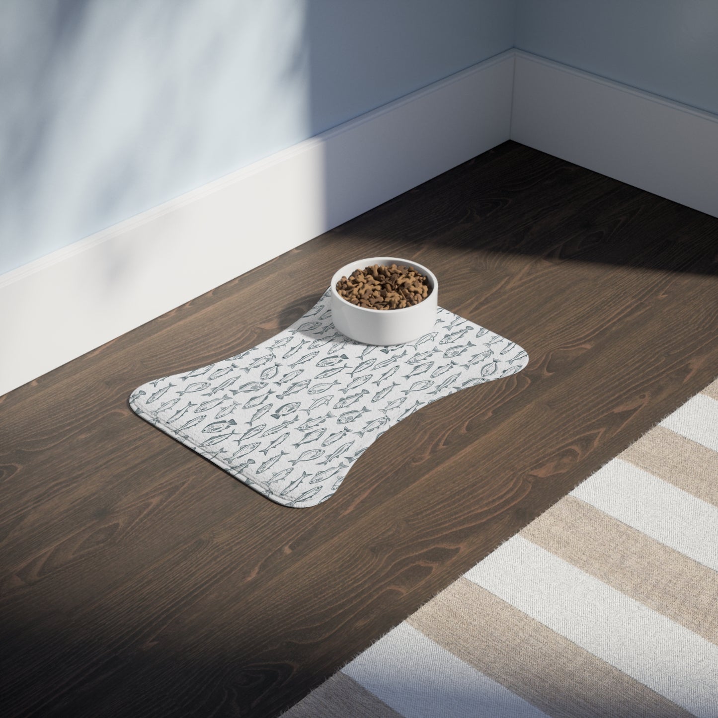 Fish Bone Shape Pet Feeding Mats