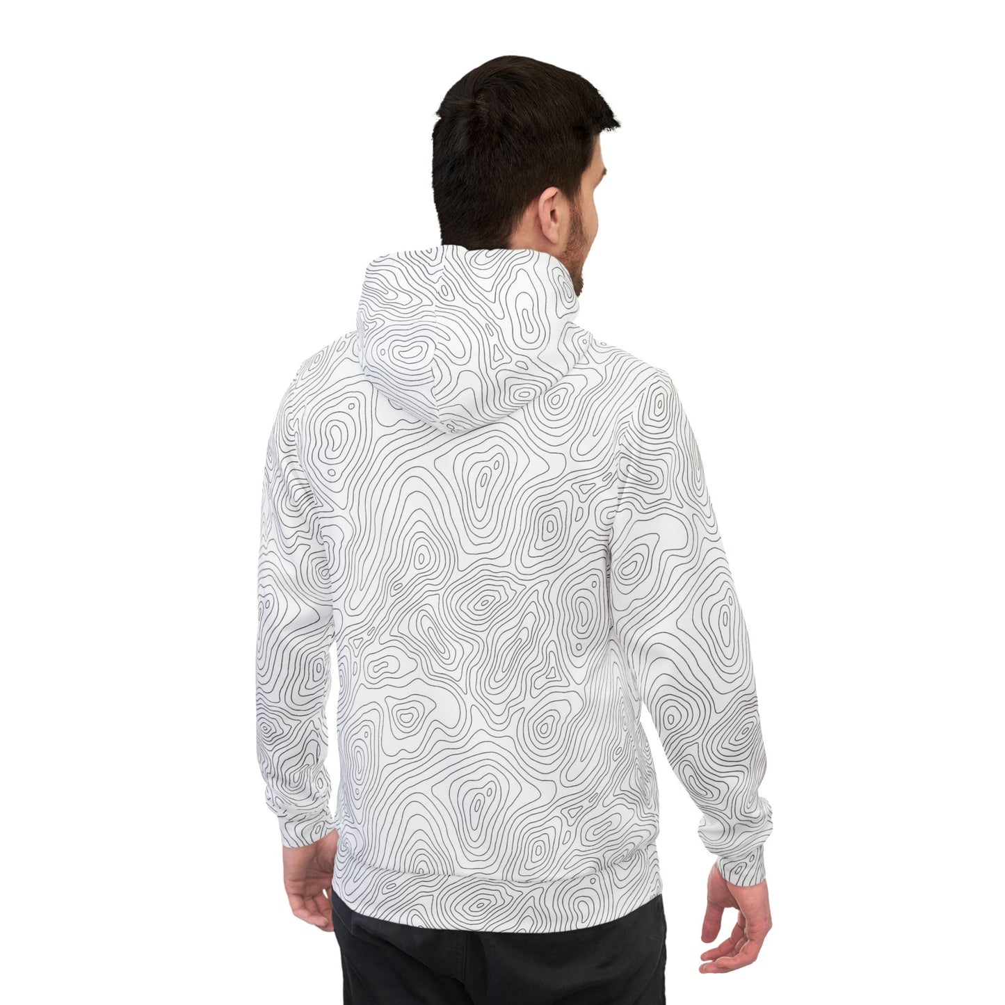 Topographic Map Athletic Hoodie
