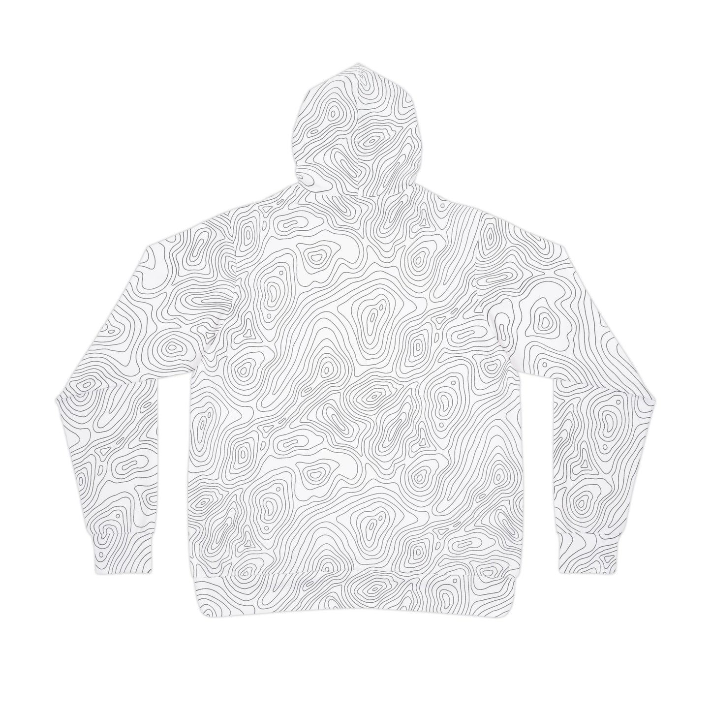 Topographic Map Athletic Hoodie