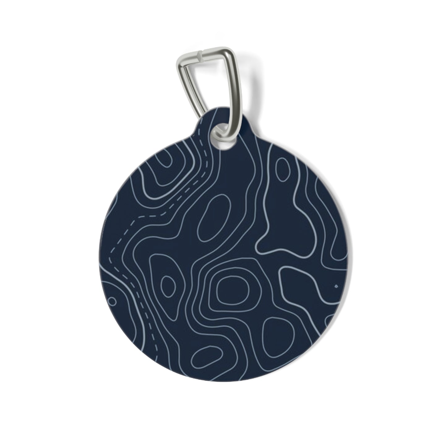 Topographic Pet Tag