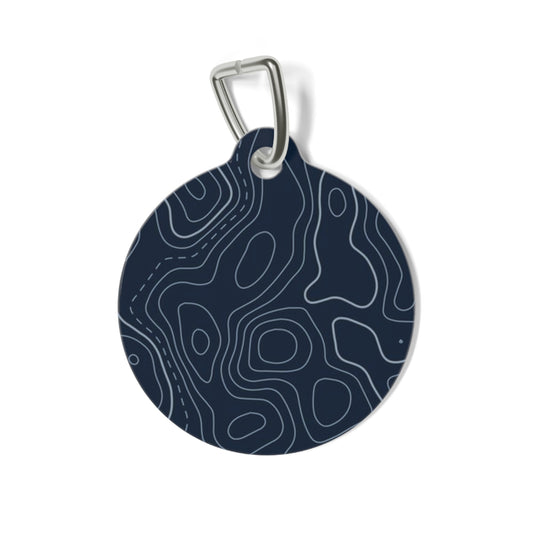 Topographic Pet Tag