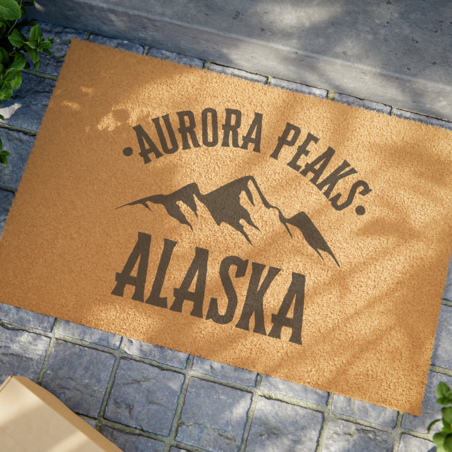 Aurora Peaks Alaska Doormat