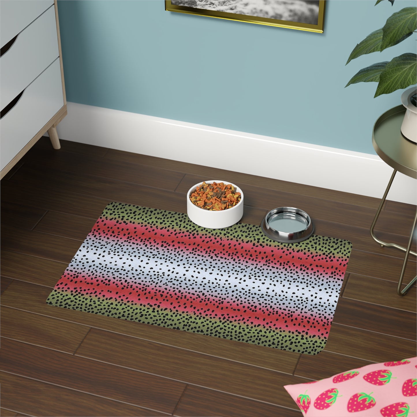 Rainbow Trout Pet Food Mat (12x18)