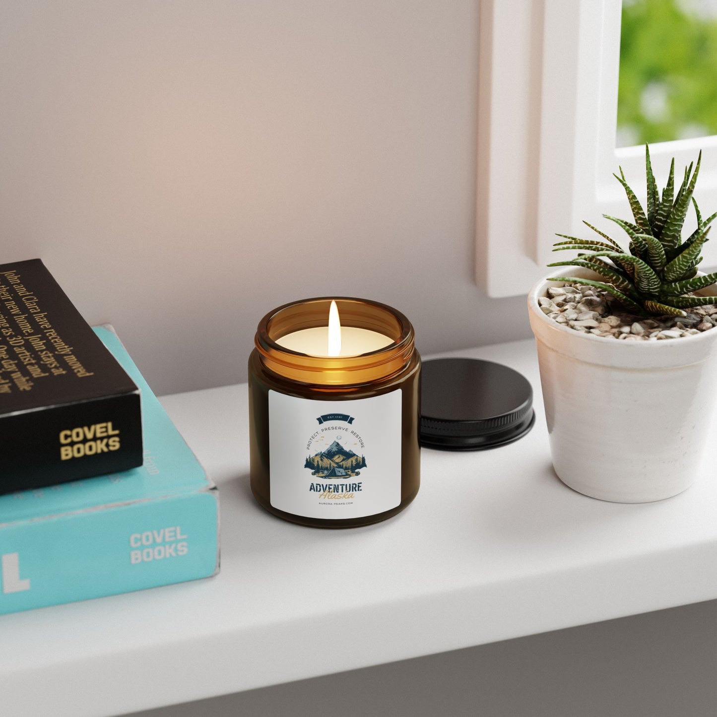 Alaska Scented Soy Candle (Amber, 4oz)