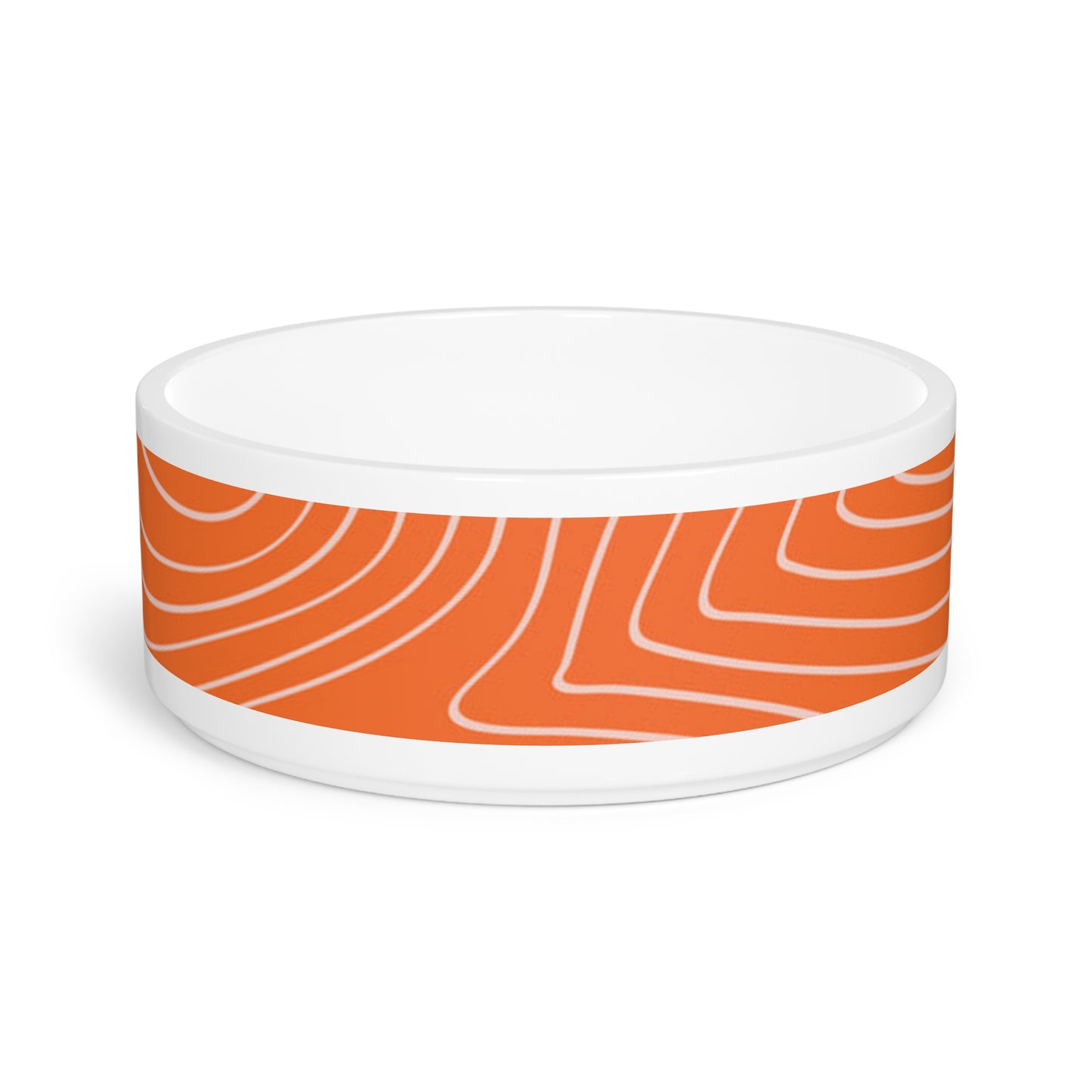 Topographic Salmon Pet Bowl