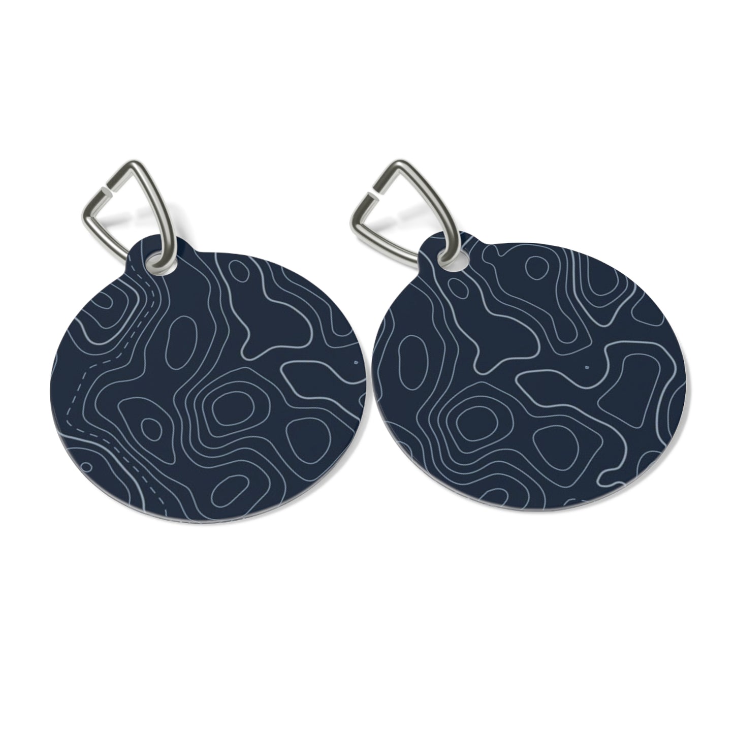 Topographic Pet Tag