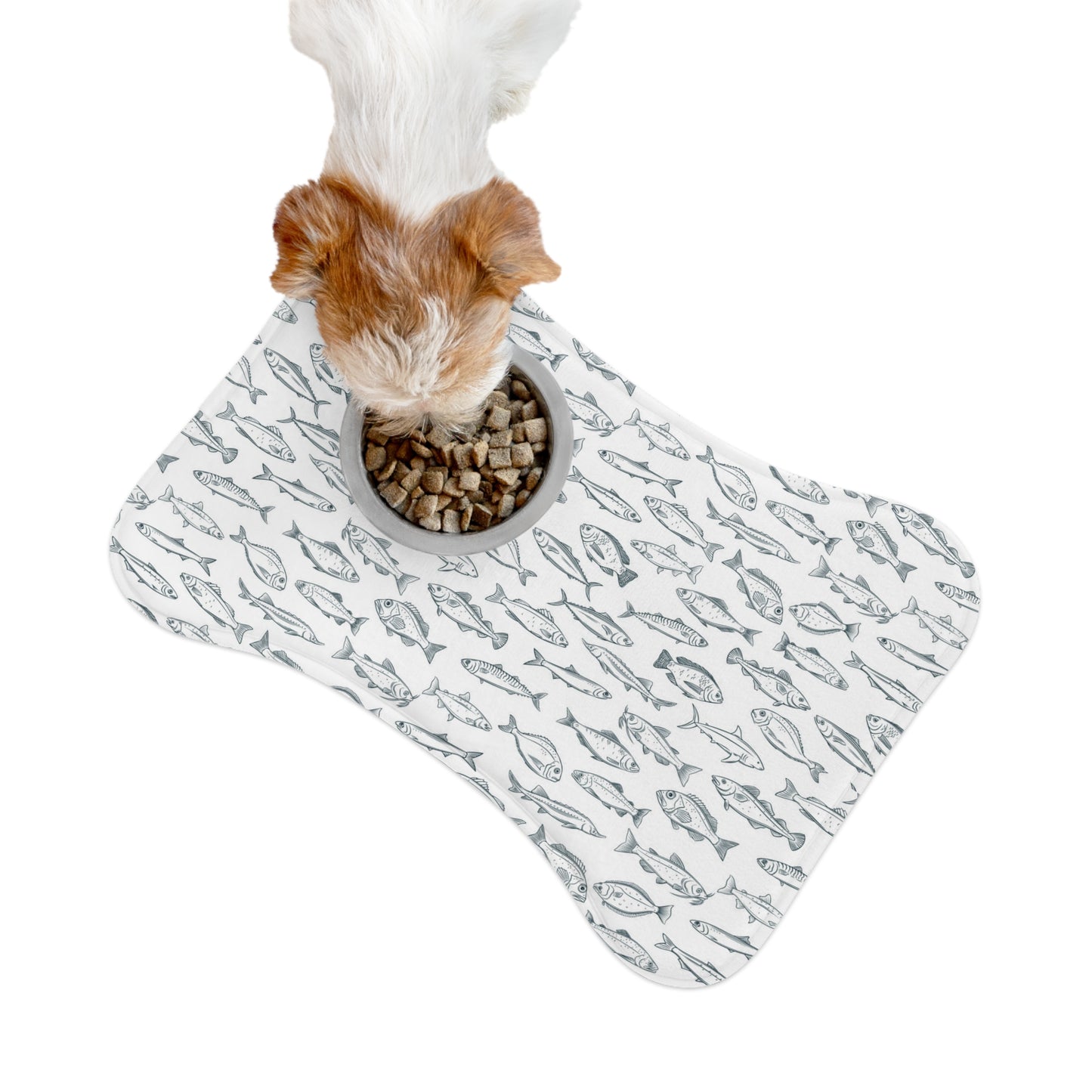 Fish Bone Shape Pet Feeding Mats