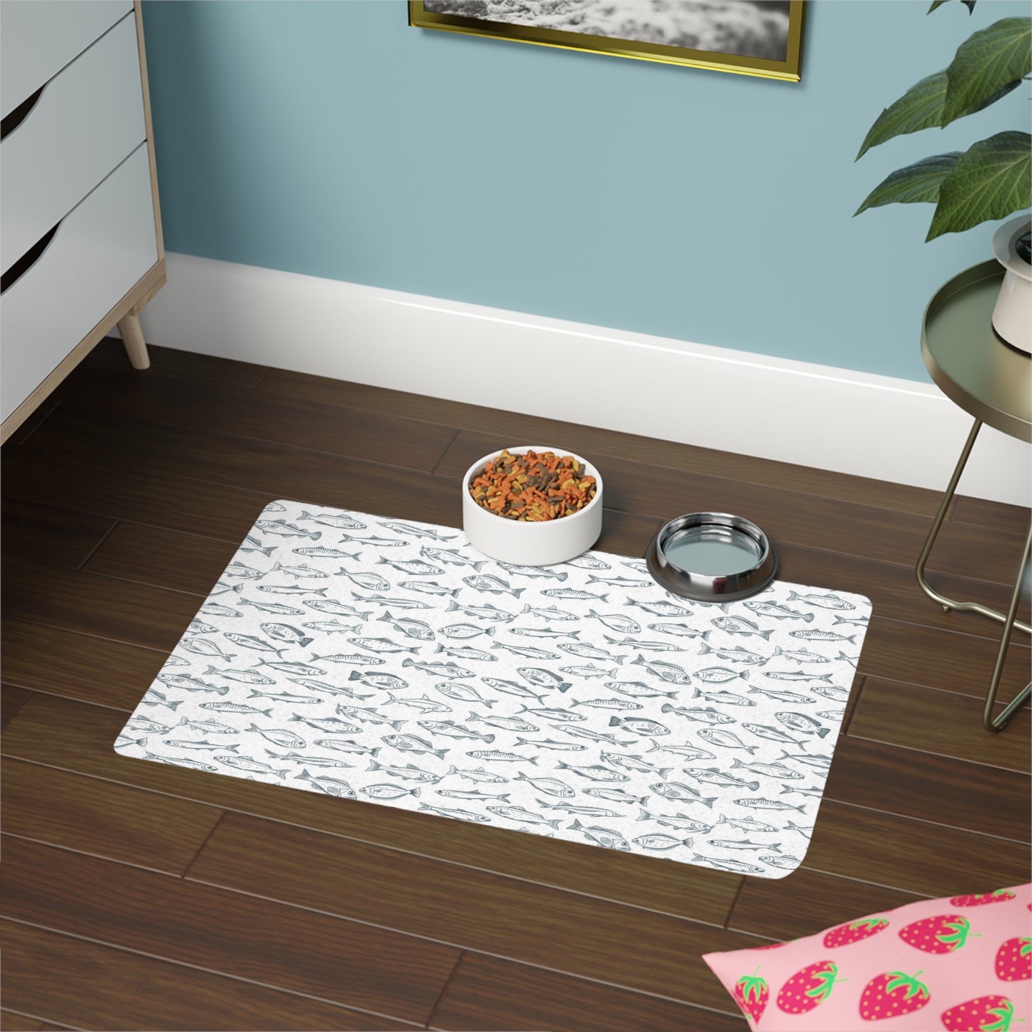 Fish Pet Food Mat (12x18)