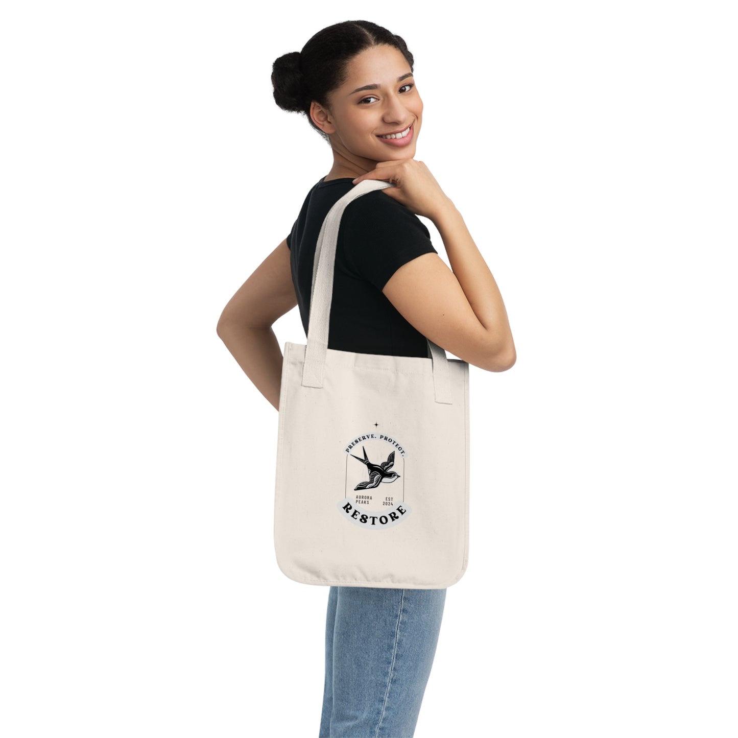 "Restore" Organic Canvas Tote Bag