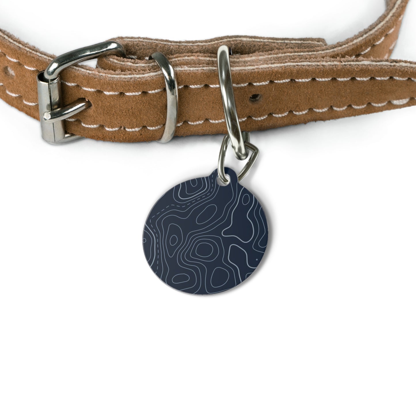 Topographic Pet Tag