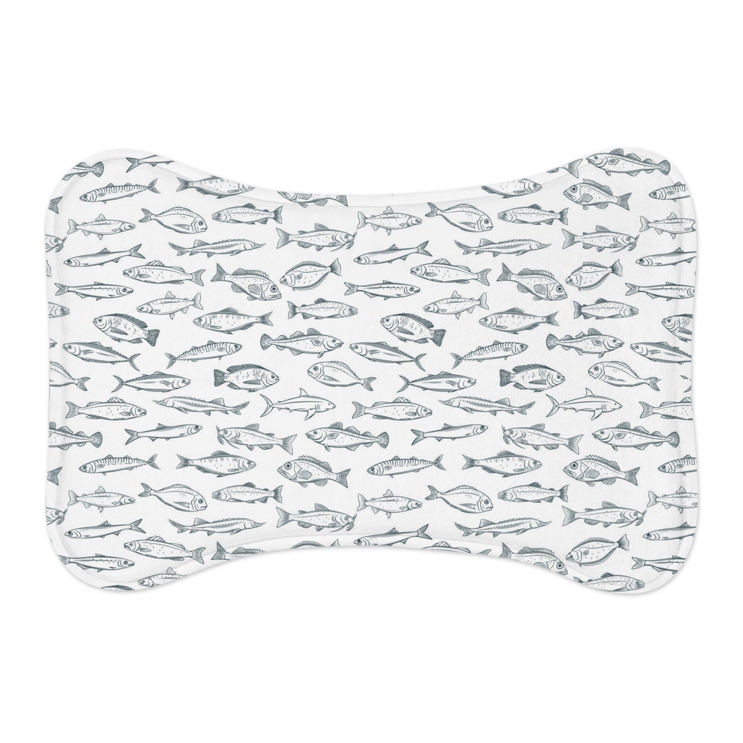 Fish Bone Shape Pet Feeding Mats