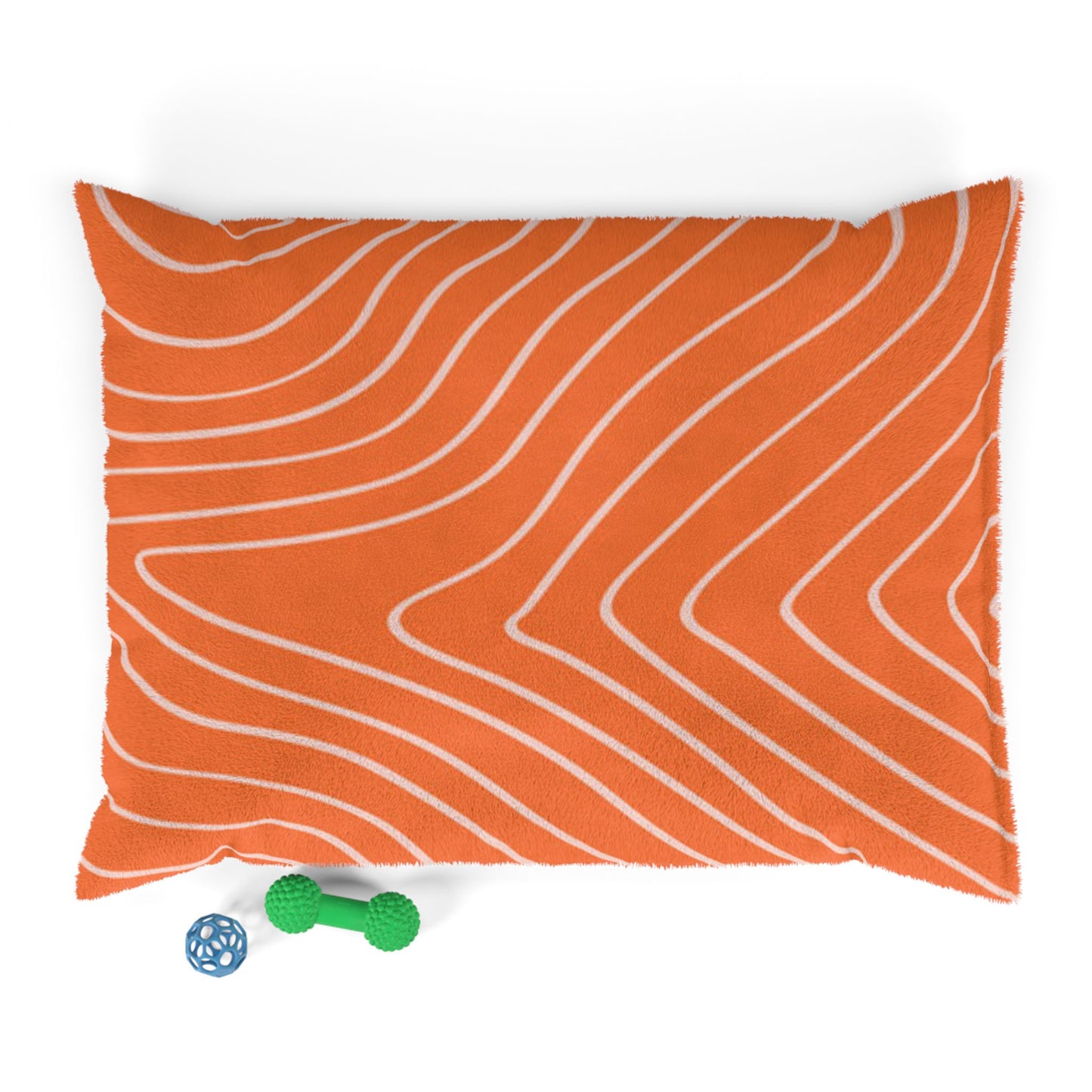 Topographic Salmon Pet Bed