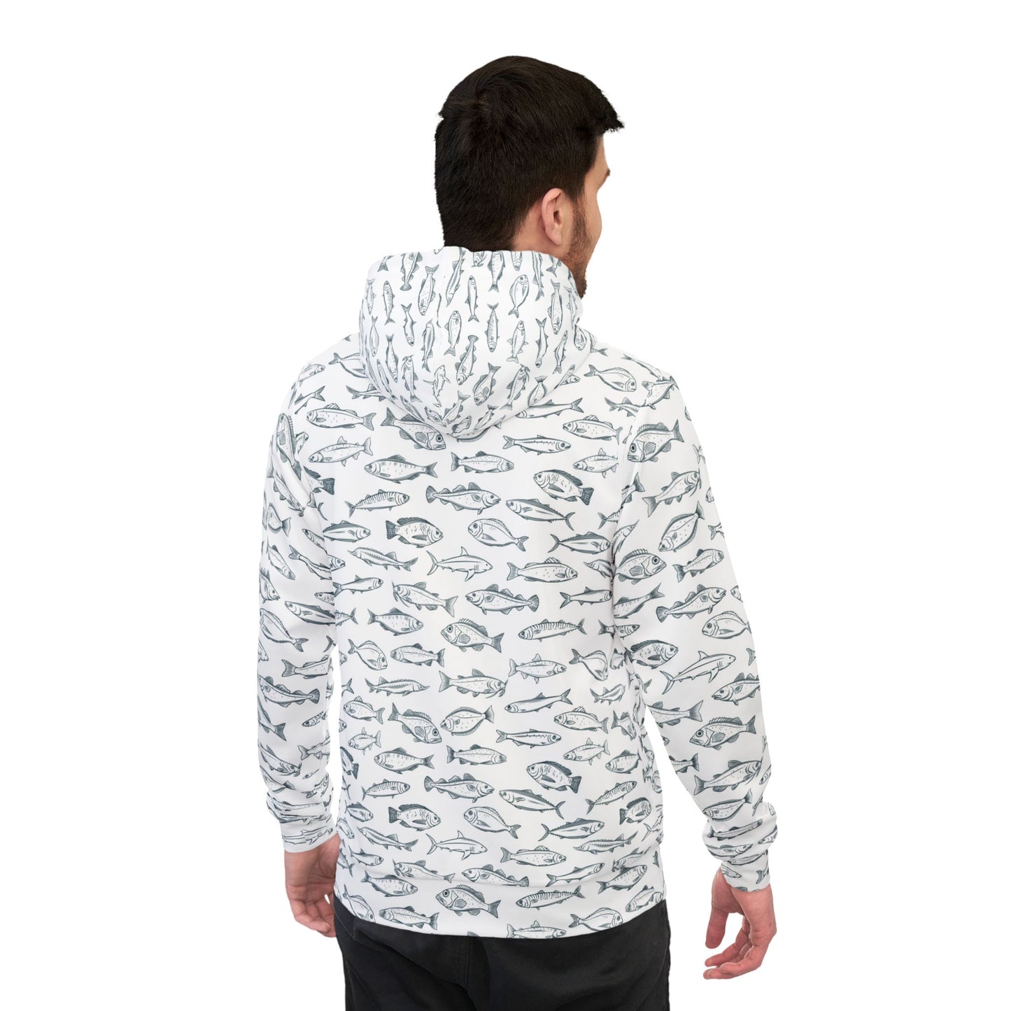 Fish Athletic Hoodie (White)