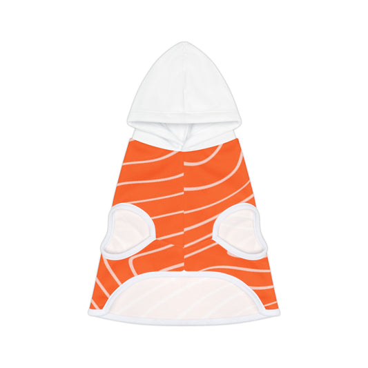 Topographic Salmon Pet Hoodie