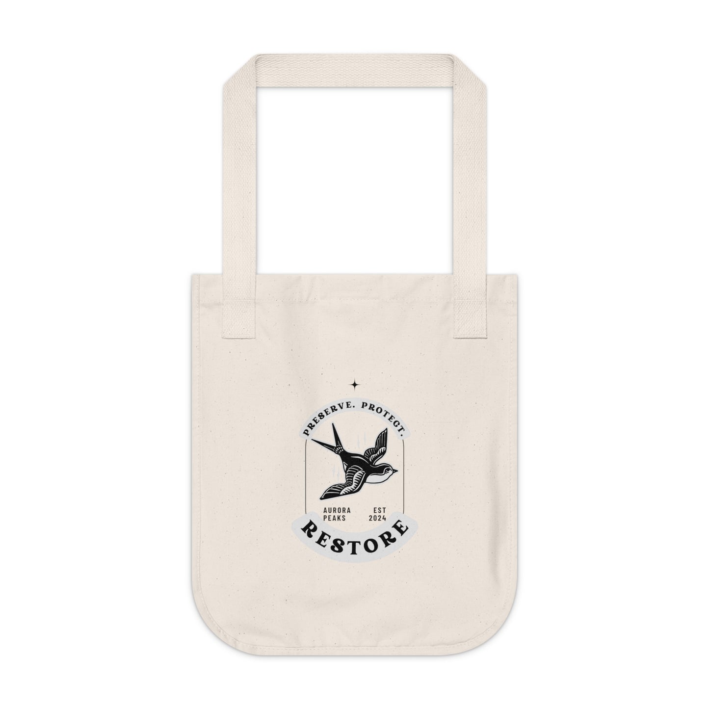 "Restore" Organic Canvas Tote Bag