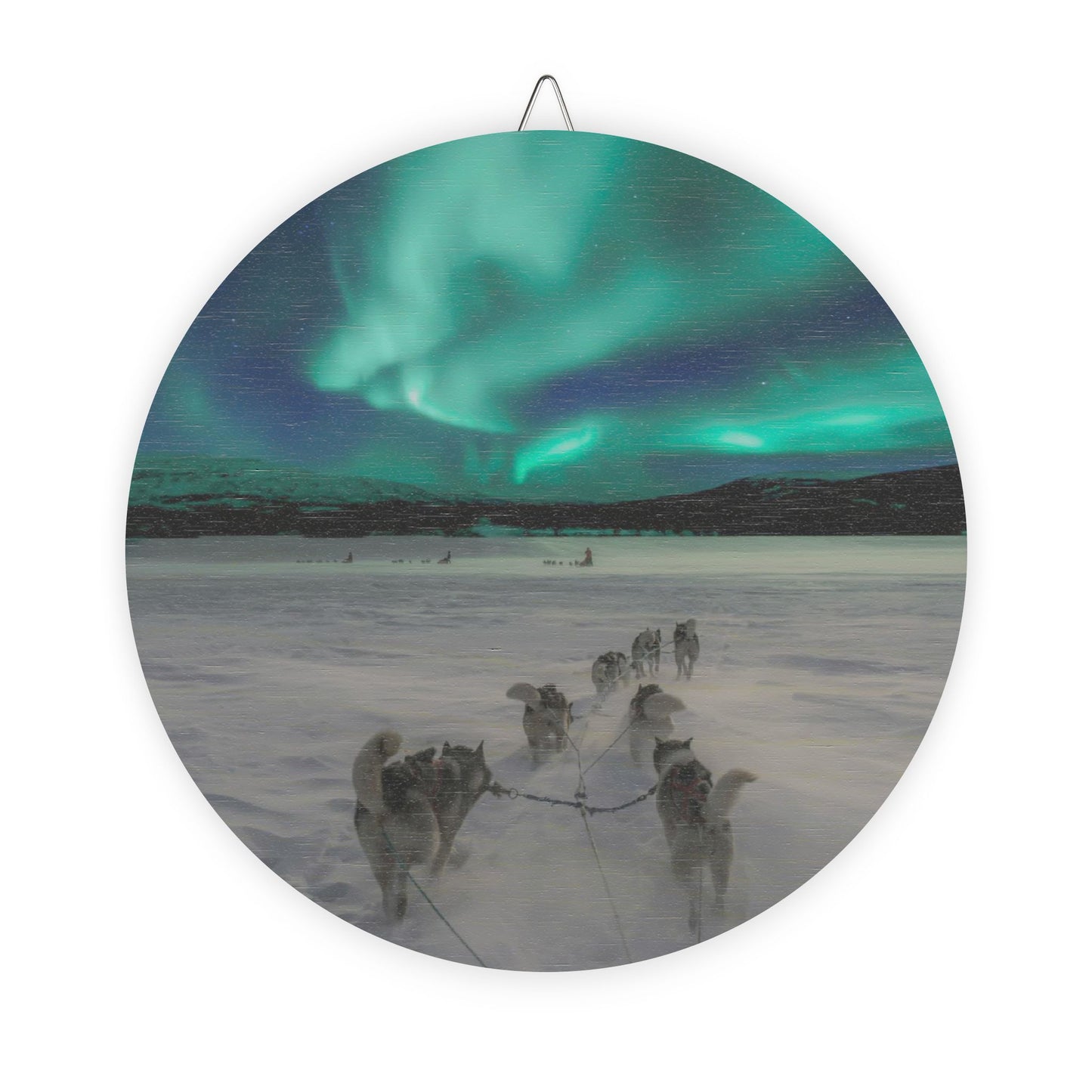 Northern Lights Wood Sign (8 inch.)