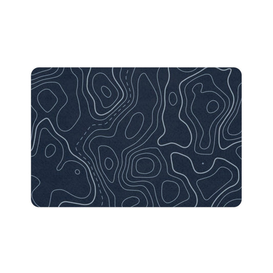 Topographic Pet Food Mat (12x18)