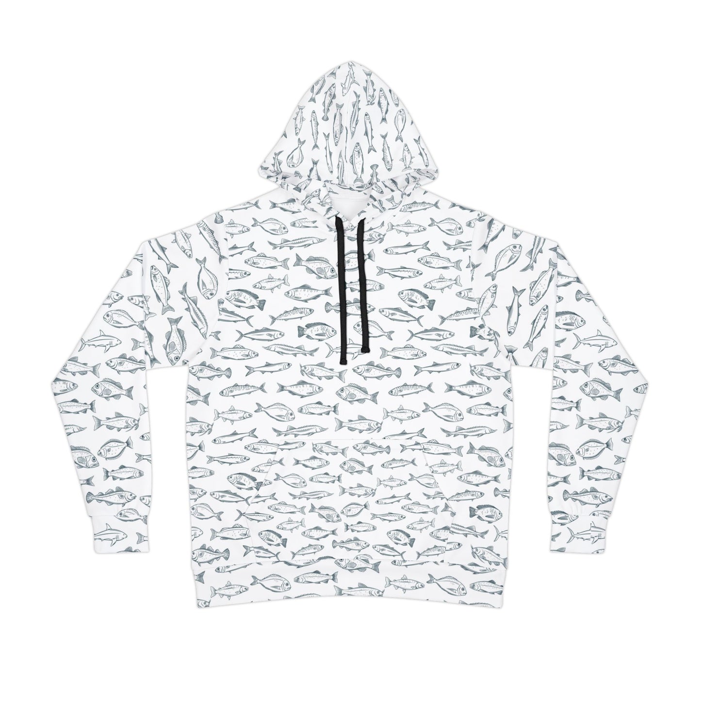 Fish Athletic Hoodie (White)