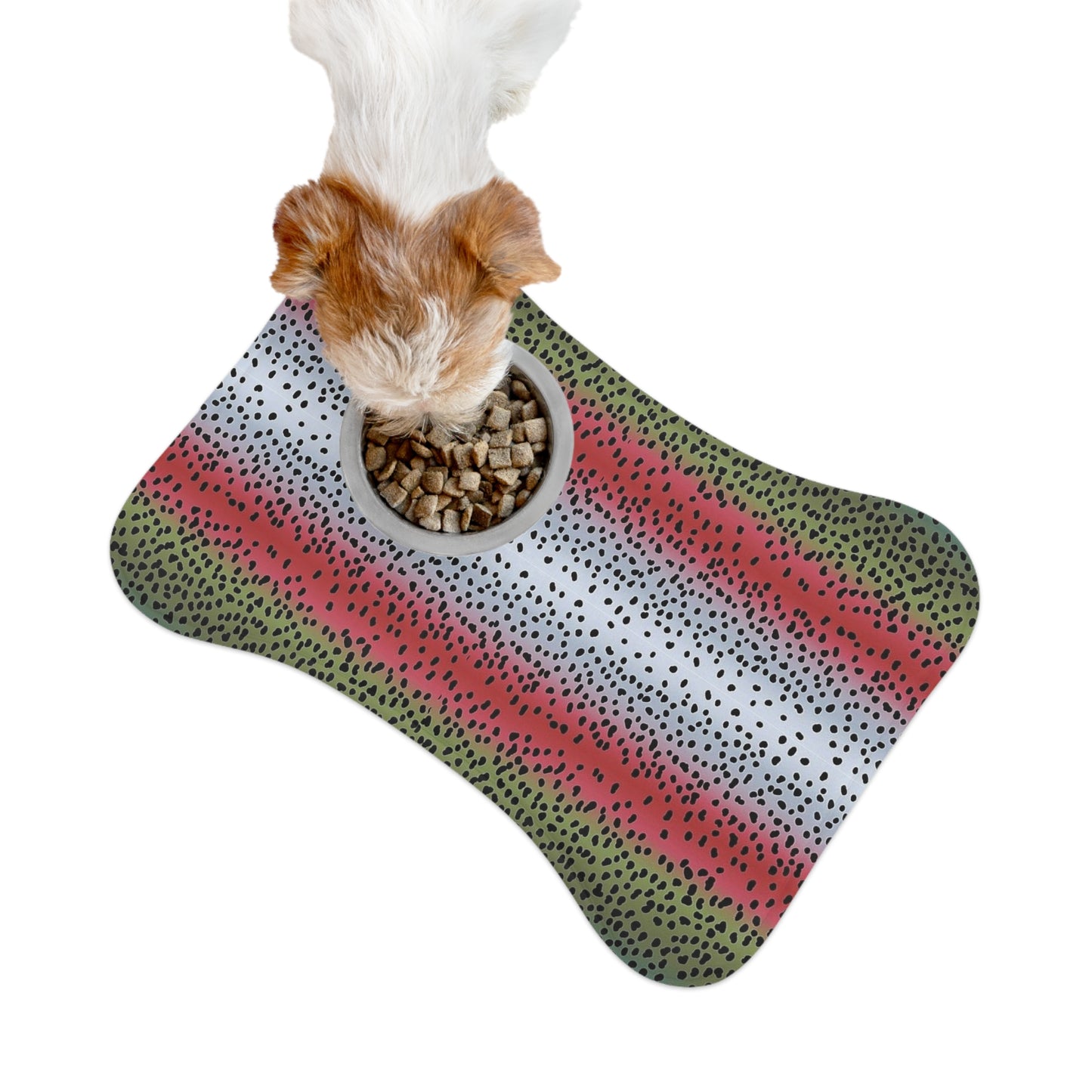 Rainbow Trout Bone Shape Pet Feeding Mats