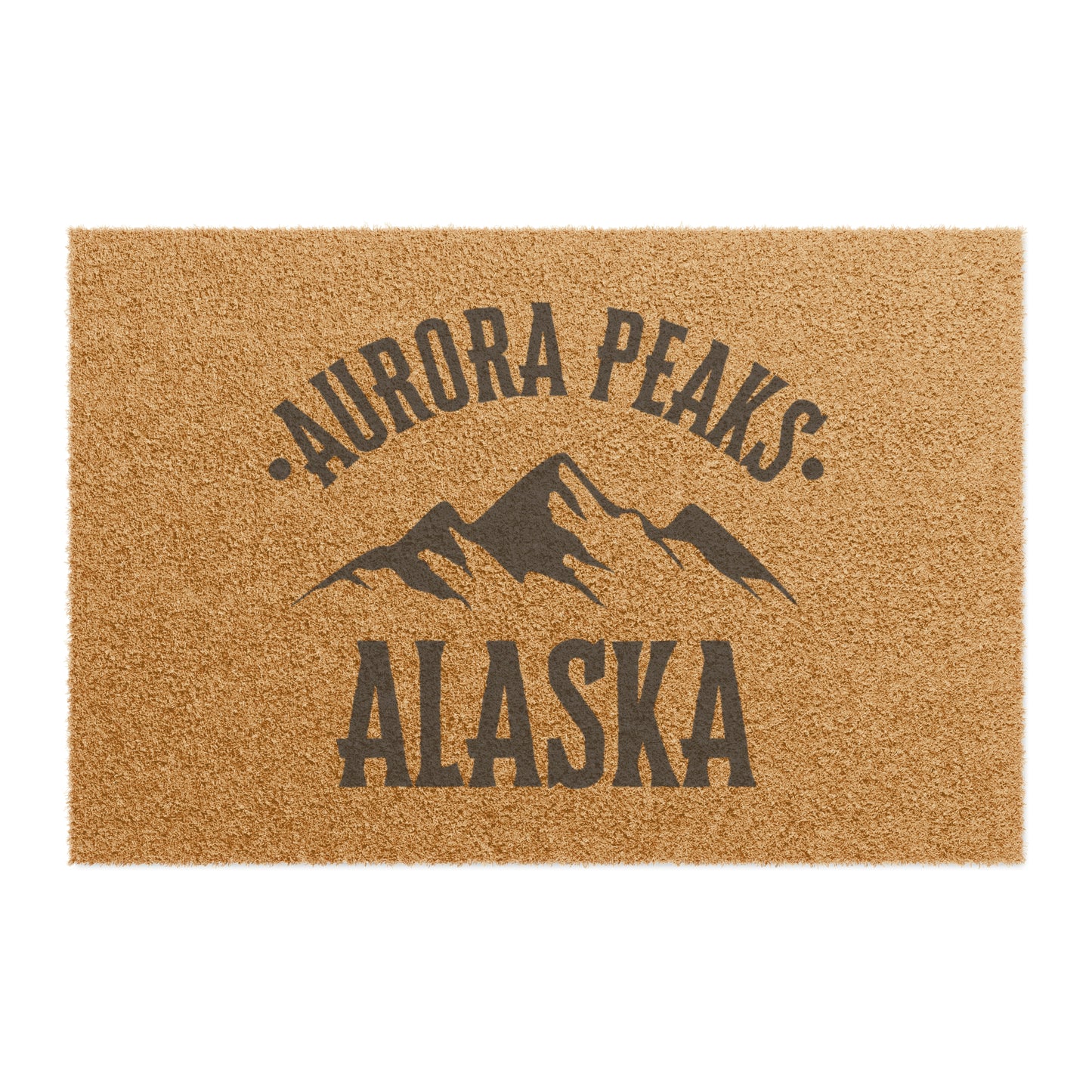 Aurora Peaks Alaska Doormat