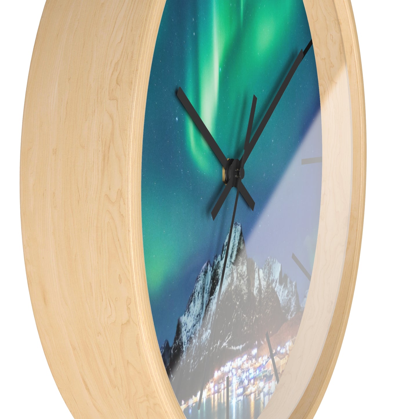 Alaska Northern Lights Wall Clock