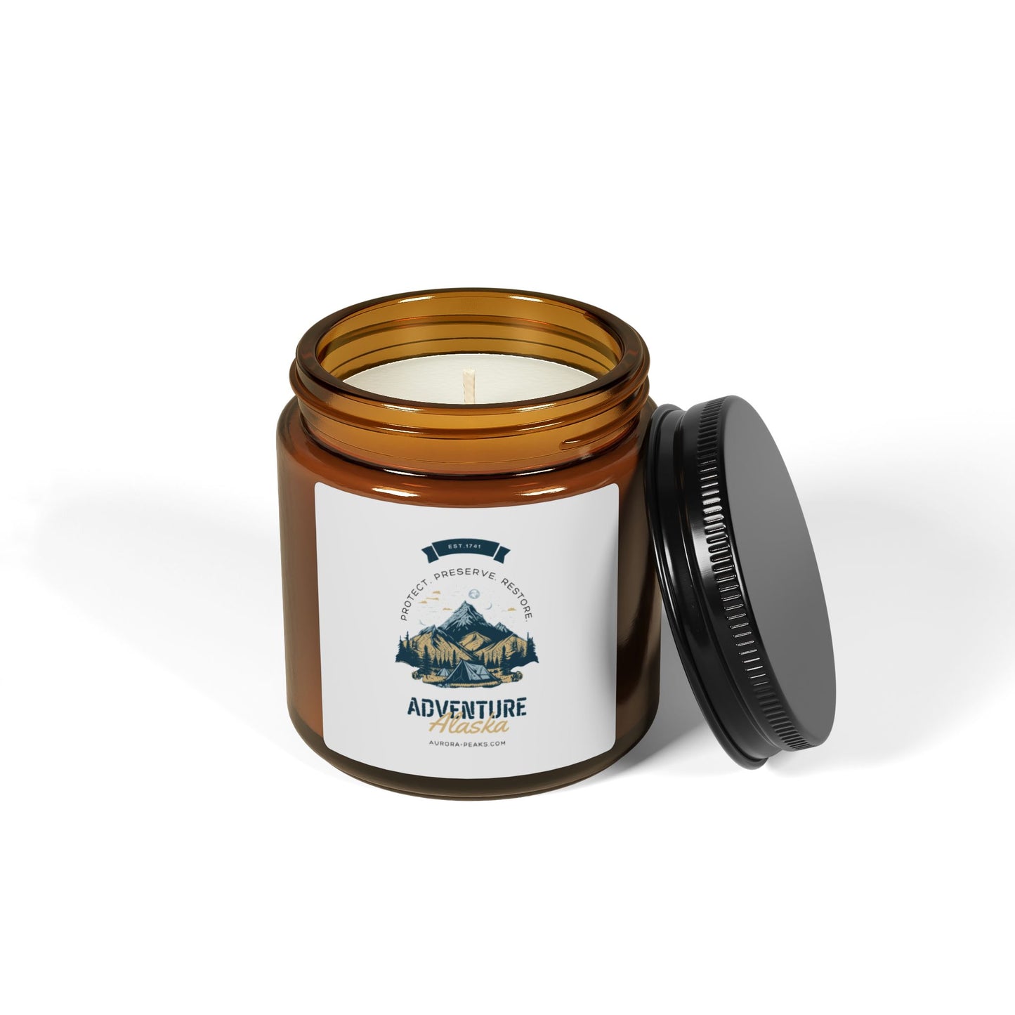 Alaska Scented Soy Candle (Amber, 4oz)