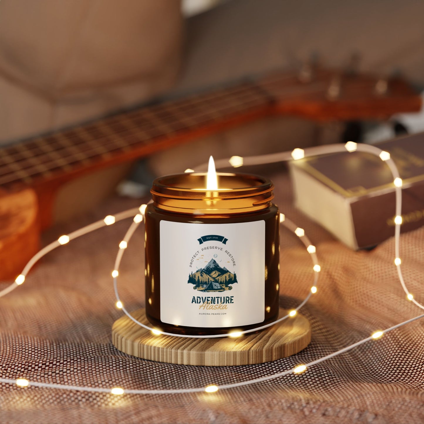 Alaska Scented Soy Candle (Amber, 4oz)